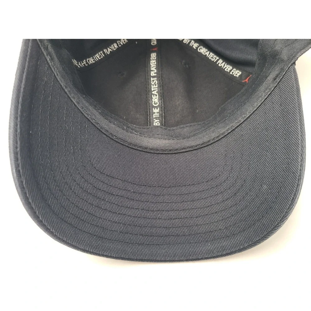 Paris Saint-Germain PSG Jordan Distressed Strapback Hat Cap Soccer Futbol Black‎